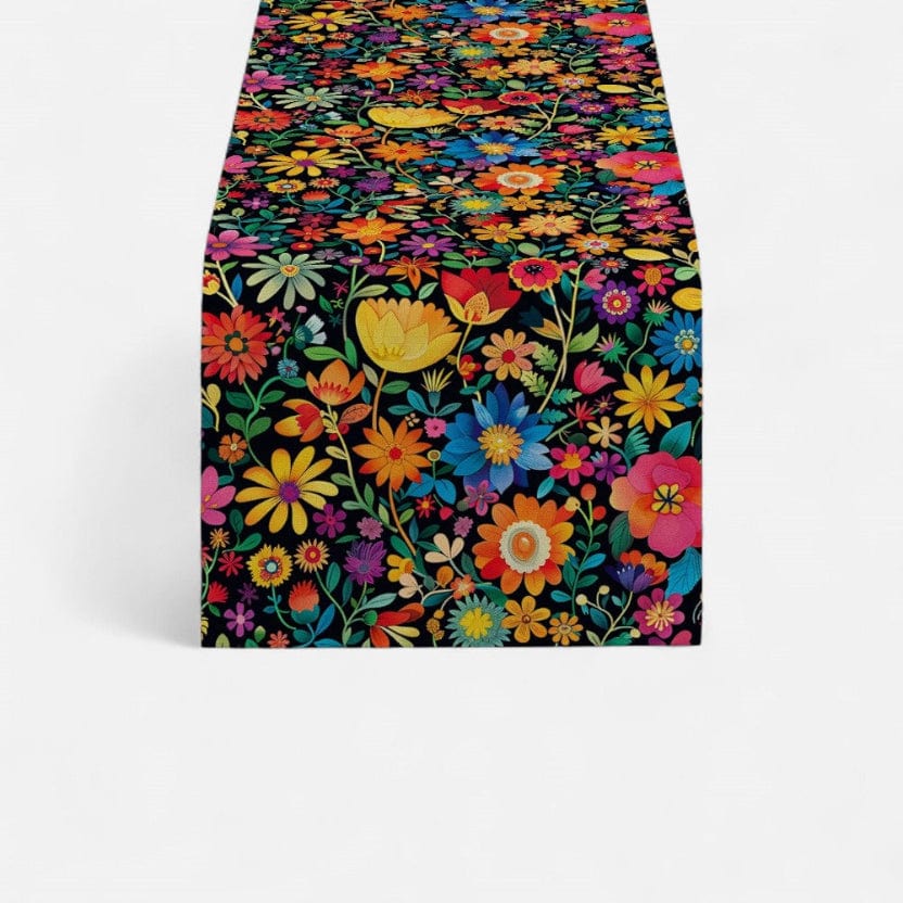 Chemin De Table Noir Motif 