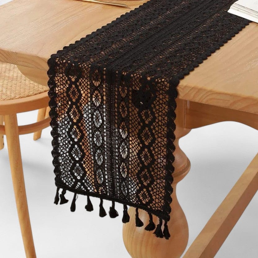 Chemin de Table Noir Noel