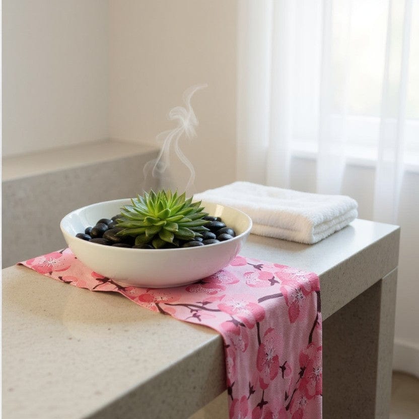Chemin De Table Rose Poudré 