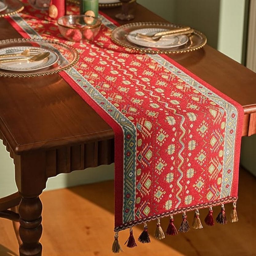 Chemin De Table Rouge Pour Noel