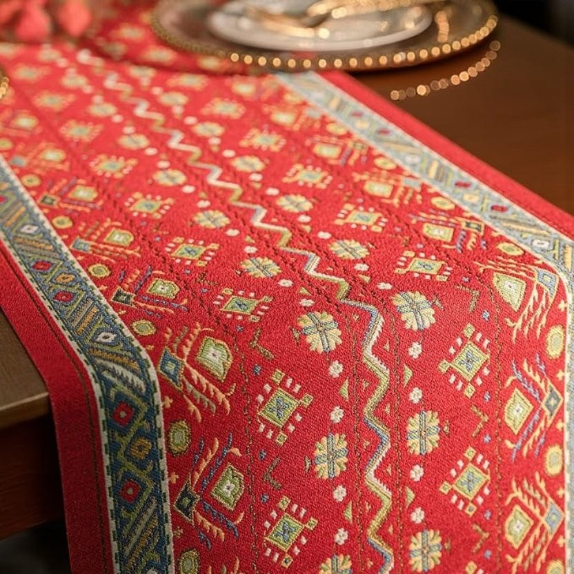 Chemin De Table Rouge Pour Noel