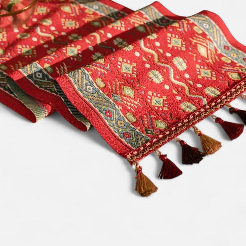Chemin De Table Rouge Pour Noel