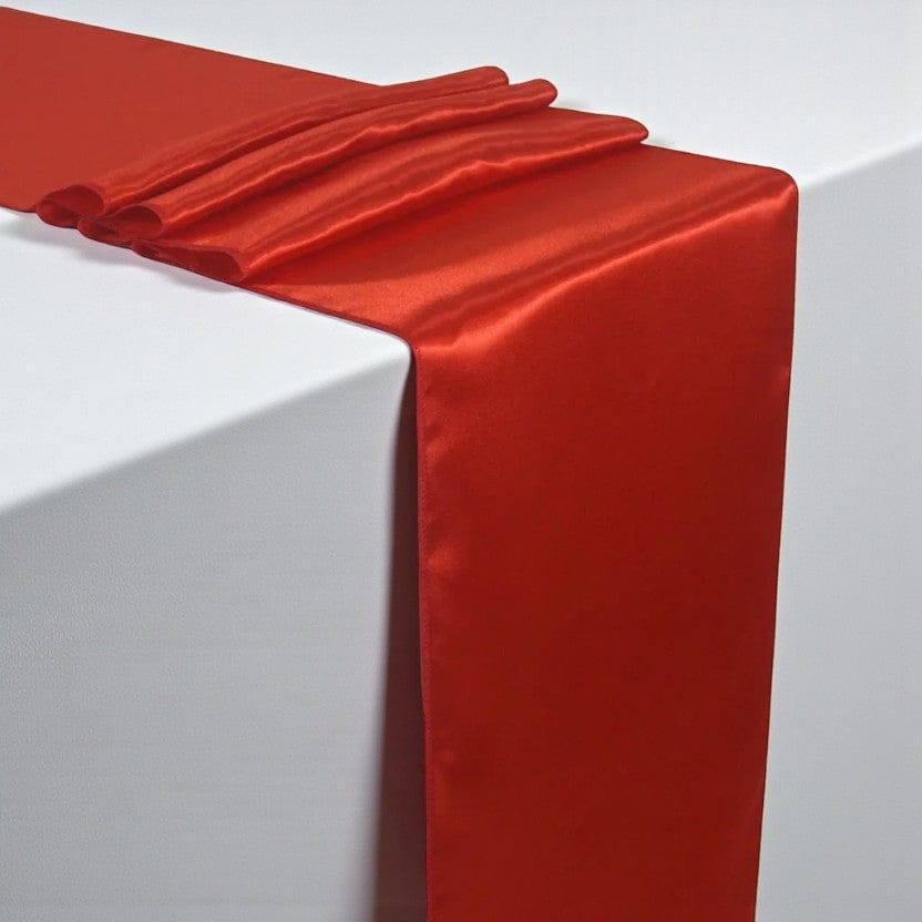 Chemin de Table Satin Rouge 