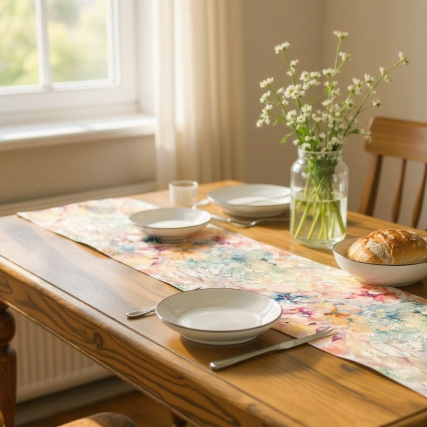 Chemin De Table Tissu Fleuri