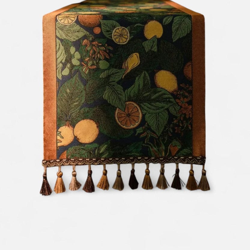 Chemin De Table Tissu Vert 