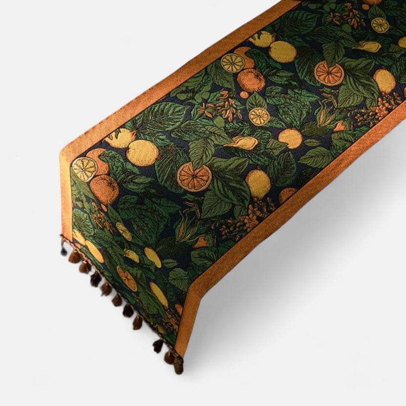 Chemin De Table Tissu Vert 