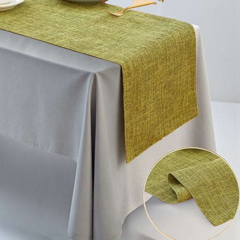 Chemin De Table Vert De Gris 