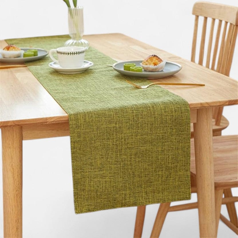 Chemin De Table Vert De Gris 