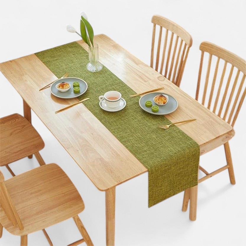 Chemin De Table Vert De Gris 