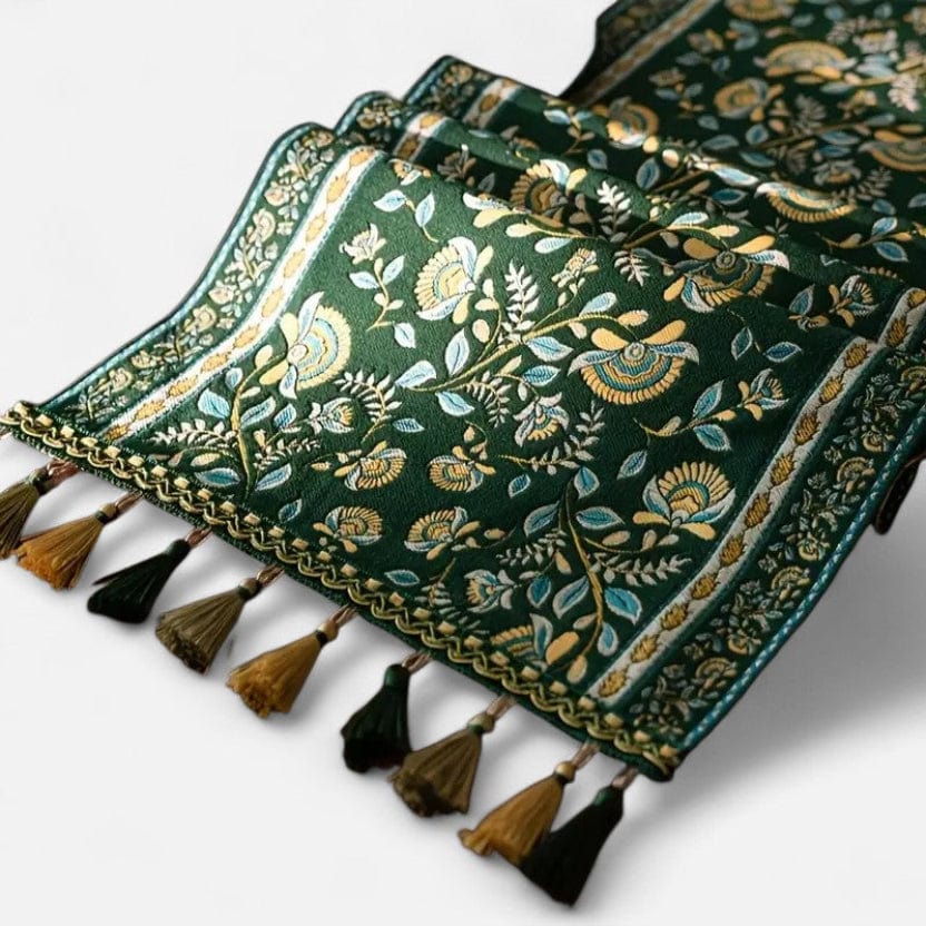 Chemin De Table Vert Foncé 