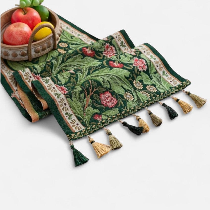 Chemin De Table Vert Olive 